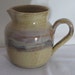 Straw Yellow and Caramel Creamer/Pitcher Pottery