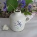 Violet Dragonfly Design Mini Jug Pottery