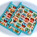 Bright Owls set of two quilted potholders