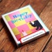 cat greeting card box