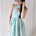 SALE Mint Chocolate Chip Sweet Heart Neckline Dress - Peek-A-Boo Key Hole - Cut Out - S