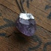 Raw Amethyst Pendant // Healing Crystal Necklace