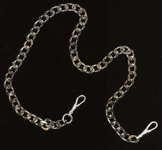 Men's Pocket Watch Chain . Vintage Necklace Chain . Large