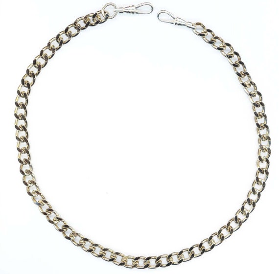 Men's Pocket Watch Chain . Vintage Necklace Chain . Large