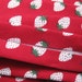 Handmade Red Strawberry Print Bias Binding