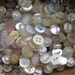 RESERVED 90g Mixed Small White Vintage Buttons