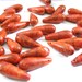 RED SPONGE CORAL 7x20mm Teardrop Beads 4