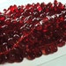 Ruby Red Czech Glass Lg 9x6mm Teardrop beads 25