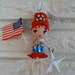 Sweet OOAK Little Miss Firecracker Ornament
