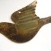 Vintage Stamped Brass Bird Pendant Finding