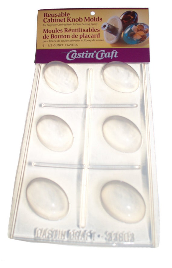 Knob Oval Drawer Pull dome resin mold mould KM03