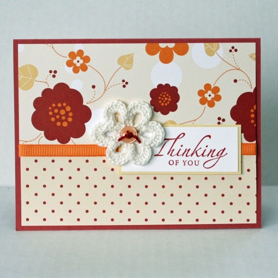 Items similar to Thinking of You Greeting Card on Etsy