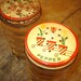 Vintage Clear Glass Salt Pepper Shakers j
