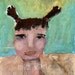 At the beach - Plain Jane Original Illustration No. 23