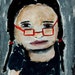 You Want to Do What - original mixed media 5x7 painting