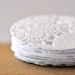 Pretty Paper Lace {15} White Stickers Seals Circles Wedding Engagement Christmas Festive - as seen Front Page Etsy