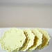 10 Paper Doily Stickers Envelope Seals Pastel Lemon