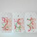10 Embossed Washi Tape Tags Pink
