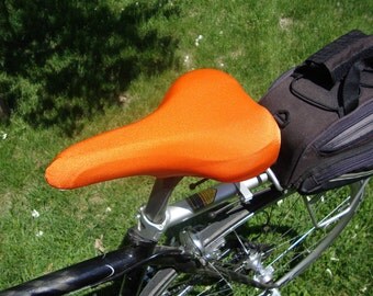 Bicycle Saddle Cover - STANDARD size - Bright Orange