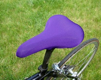 Bicycle Saddle Cover - STANDARD size - Eggplant / Dark Purple
