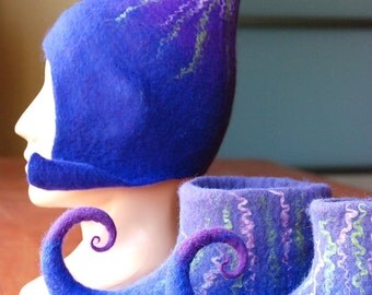 Gnome hat and slippers set in any color, children sizes CUSTOM MADE
