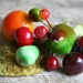 vintage lacquered millinery fruit spray
