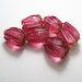 PINK ROSES Handmade Artisan Lampwork Glass Flower Beads jewellery supplies sra