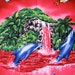 Tropical Sunset Paradise cotton fabric by Trendtex - 5/8 yard