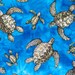 Sea Turtles cotton fabric by Trendtex - 5/8 yard