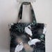 Japanese Herons in the Marsh TIGHT 'N' TIDY Tote Folding Shopping Bag