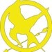 Mockingjay pin decal from The Hunger Games