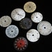 Vintage Antique Watch Dials Steampunk Faces Parts Altered Art Industrial ST 42
