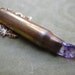 Amethyst and Recycled Bullet Pendant - Free Shiping