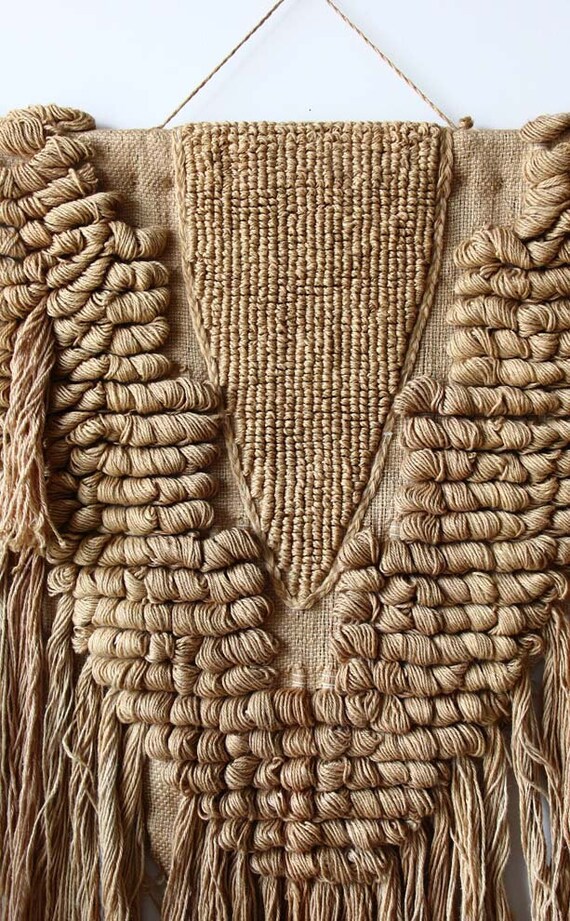 Large Fiber Textile Art Wall Hanging