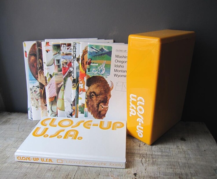 National Geographic Close-Up USA Map. Set of by GallivantingGirls