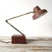 Faux Bois and Gold Tensor Desk Lamp