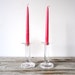 Pair of Modern Solid Glass Candlesticks