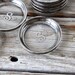 Set of Monogram "S" Silver Rimmed Coasters. Beautiful Gift