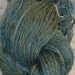 Handspun Yarn Silk BFL Blend Blue Green Ocean Chunky weight Yarn 180 yds