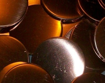 Copper Discs - 18 gauge, Stamping blanks, metal stamping blanks, copper rounds, copper discs, copper disks, copper hand stamping blanks