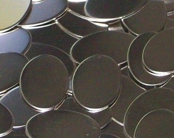 Nickel Silver Ovals - 22 gauge, stamping blanks, metal stamping blanks, Bopper, silver ovals, silver substitute, hand stamping supplies,