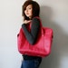 VINTAGE Dark Berry Pink TOTE Travel Bag LUGGAGE Pick Your Poison