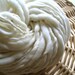 Pearls. Natural Undyed, Handspun Merino Art Yarn