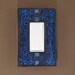 Van Gogh Stained Glass Switch Plate Cover - Bright Blue - Light Switch Cover Plate - 7405