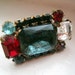 RESERVED Vintage Rhinestone Ring - Statement Cocktail Ring - Adjustable