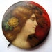 Antique Pinback - Cigarette Premium - Victorian Pretty Ladies