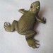 Vintage Brass Frog Figurine