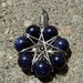 Nickel Silver Blue Goldstone Small Fairy Star Pendant
