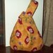 Red poppy wristlet knot bag