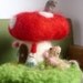 Arthur the Mouse and his Mushroom House Felties